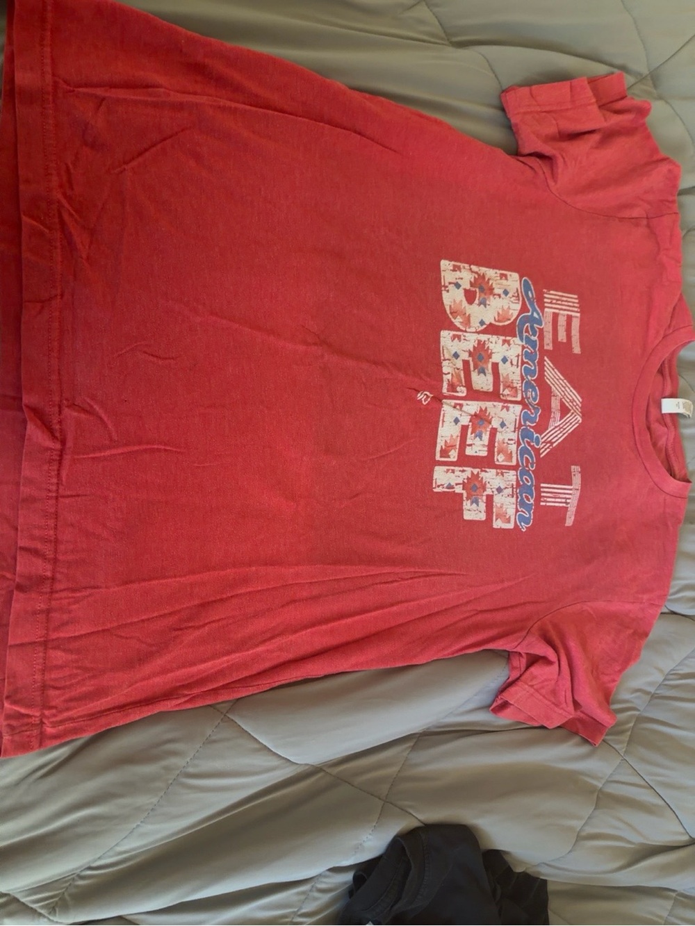 Bella Canvas Red Short Sleeve Tee with 'REBEL' Graphic